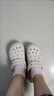 CORCS CROCS云彩洞洞鞋男女士時(shí)尚厚底增高沙灘鞋夏季日?？鍥鲂瑧?hù)外男拖鞋 云彩骨白色 38 W8 38-39 曬單實(shí)拍圖