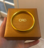 CRD克徠帝足金手鐲泥鰍背素圈古法沙足金999空心送女友節日禮物 30.5g HZ00501 56圈口 曬單實(shí)拍圖