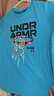 安德瑪（Under Armour）童裝短袖T恤男大童籃球T恤夏款圓領(lǐng)透氣寬松休閑運動(dòng)上衣 藍色 140 【尺碼偏小，按正常拍大一碼】 曬單實(shí)拍圖