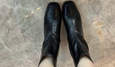 百麗（Belle）復古褶皺面時(shí)裝靴女冬季新款商場(chǎng)同款優(yōu)雅高跟短靴E5U1DDD5 黑色 37 曬單實(shí)拍圖
