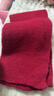 睿澈紅色圍巾女安哥拉新款毛線(xiàn)針織純色波爾多潮韓系加厚保暖百搭長(cháng)圍 酒紅色 150*16 曬單實(shí)拍圖