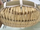 蘭圣佳竹編饅頭筐竹編制品饅頭饃筐筲簸箕農家用手工圓收納瀝水籃竹簍筐 15cm 曬單實(shí)拍圖