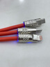 USB小夜燈LED數據線(xiàn)type-c充電線(xiàn)100W手機超級快充一拖三 硅膠橙色三合一快充線(xiàn)（1.2米） 一條裝 曬單實(shí)拍圖