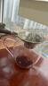 陶羽高硼硅玻璃公道杯加厚耐高溫茶海分茶器家用茶漏茶濾功夫茶道配件 玻璃美人公道杯(粉色把)+茶漏 曬單實(shí)拍圖