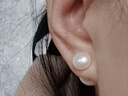 珍珠皇后 淡水珍珠耳飾女士耳釘氣質(zhì)甜美百搭珍珠耳環(huán)媽媽生日禮物 曬單實(shí)拍圖