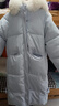 鹿王戀雪大毛領(lǐng)連帽羽絨棉服女冬季2025年新款時(shí)尚寬松加厚中長(cháng)款棉襖外套 藍色 S 115斤以?xún)?曬單實(shí)拍圖