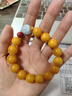 布達拉宮蜜蠟手串男女款海藍寶盤(pán)玩琥珀海紋石串珠手鏈生日禮物送女友 曬單實(shí)拍圖