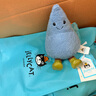 Jellycat趣味開(kāi)心雨滴娃娃陪伴安撫毛絨玩偶陪伴公仔生日情人節禮物 藍色 高13 X 寬9CM 曬單實(shí)拍圖