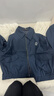 茵曼休閑翻領(lǐng)拉鏈夾克外套2025秋女裝新款百搭短款上衣 深藍色 S 曬單實(shí)拍圖