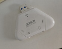 OLYSON三合一讀卡器多功能適用蘋(píng)果17手機USB3.0大疆索尼佳能單反相機SD卡Type-c電腦iPad記錄儀TF存儲卡 【白】蘋(píng)果/TYPE-C/USB接口：TF/SD卡 2.0旗艦版 曬單實(shí)拍圖