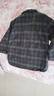 尚靜毛呢大衣女25年冬季新款格紋撞色西裝外套女夾棉加厚保暖呢子大衣 曬單實(shí)拍圖