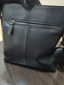 MOEPEQDAISHU男士單肩包真皮斜挎包大容量商務(wù)休閑頭層牛皮時(shí)尚新款小背包挎包 經(jīng)典黑色[頭層牛皮]+真皮保養油 曬單實(shí)拍圖