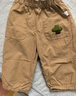嘟嘟家寶寶褲子春春款兒童純棉長(cháng)褲春季男童卡通梭織褲女童休閑褲百搭潮 卡其色 120 曬單實(shí)拍圖