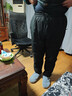 西克米里棉褲男外穿冬季防風(fēng)防水男士羊羔絨保暖褲加絨加厚休閑運動(dòng)褲子 376黑色直筒 3XL （150-170斤） 曬單實(shí)拍圖