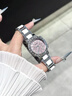 MXXSEE輕奢小眾手表正品名牌時(shí)尚機械風(fēng)鑲鉆陶瓷大表盤(pán)女士石英表禮物  陶瓷粉（送高檔禮盒套裝） 曬單實(shí)拍圖