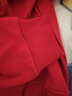 真維斯（Jeanswest）簡(jiǎn)約百搭純色連帽衛衣女冬季2026馬年本命年衣服加絨加厚紅色上衣 曬單實(shí)拍圖