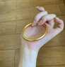 祥源昌黃金泥鰍背手鐲古法傳承鐲子金包銀足金999足銀生日禮物實(shí)心首飾 總重約20克-寬6mm-加厚金重2g 62圈口 【真金真銀-假一賠十】 曬單實(shí)拍圖
