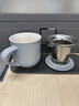 VIVA scandinavia馬克杯情侶陶瓷杯帶茶漏帶蓋帶手柄茶水分離茶杯咖啡杯 350ml 灰藍 帶蓋帶茶漏1只【V81454】 曬單實(shí)拍圖