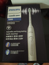 飛利浦（PHILIPS）【肖戰推薦】聲波電動(dòng)牙刷鉆石3系 年貨節禮物 情人節情侶送男生/女友 微泡水流HX5181/01皓月白 曬單實(shí)拍圖