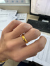 周生生素圈光身面活口泥鰍背開(kāi)口黃金戒指 足金情侶結婚對戒09141R計價(jià) 7.92克(含工費160元) 曬單實(shí)拍圖