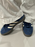 AJMG高顏值經(jīng)典板鞋男女款專(zhuān)柜正品運動(dòng)2026新款三杠阿甘平底德訓鞋男 藍白絨面（專(zhuān)柜過(guò)檢一對一） 42 曬單實(shí)拍圖