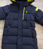 FILA兒童鵝絨羽絨服長(cháng)款2025年冬季新款男女童中大童保暖外套 RD寶藍-NV 140 曬單實(shí)拍圖