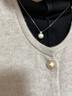 海蒂11-12mmS925銀經(jīng)典王妃款淡水珍珠項鏈吊墜女送女友禮物附證書(shū) 曬單實(shí)拍圖