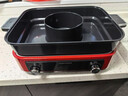 摩飛電器（Morphyrichards）四代多功能鍋 家用6L大容量電火鍋電蒸鍋電煮鍋 跨年圣誕禮物分體式蒸煮炒一體不沾料理鍋MR9288紅 曬單實(shí)拍圖