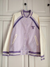 英氏（YEEHOO）女童棒球服兒童外套中大童裝長(cháng)袖上衣學(xué)院風(fēng)立領(lǐng)春裝 紫色 170 曬單實(shí)拍圖
