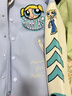 BJHG【飛天小女警聯(lián)名】不計后果美式棒球服夾克女款春季寬松復古外套 泡泡藍 S 110斤以下 曬單實(shí)拍圖