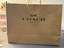 蔻馳（COACH） 女包包經(jīng)典標志印花女士單肩斜挎包腋下包情人節禮物 沙黃色配灰褐色CV975SVPWH 曬單實(shí)拍圖