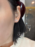 BJYLS999純銀針蝴蝶耳釘女百搭氣質(zhì)耳環(huán)高級感睡覺(jué)不用摘足銀耳飾禮物 一對+精美禮盒 曬單實(shí)拍圖
