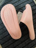 樸西夏季新款eva涼拖鞋女士簡(jiǎn)約軟底家用戶(hù)外用海邊沙灘防滑涼拖鞋男 櫻花粉 37-38 曬單實(shí)拍圖