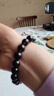 梵登天然黑水晶手串黑色水晶原石散珠手鏈飾品缺水補水男女款情侶禮物 珠徑10毫米 標準女款 送證書(shū) 曬單實(shí)拍圖