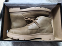 益立公牛新款男靴戶(hù)外真皮頭層牛皮大黃靴青年工裝皮靴 卡其色 41 曬單實(shí)拍圖
