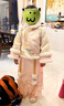 安妮優(yōu)兒（Anneyol）格格服女童漢服冬季古裝兒童冬裝國風(fēng)加厚旗袍裙拜年服 粉色 130 曬單實(shí)拍圖
