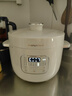 摩飛電器（Morphyrichards）電壓力鍋 電高壓鍋電飯鍋電飯煲 家用2.5L迷你琺瑯釉精釜多功能煲湯鍋電火鍋電煮鍋MR8701白 曬單實(shí)拍圖