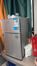 奧克斯小冰箱家用小型迷你冷藏冷凍兩用出租房宿舍用節能省電寢室辦公室電冰箱 【凈化去味】126銀色【高效保鮮 銅管速冷】22L 曬單實(shí)拍圖