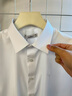 柒牌（SEVEN）【10A抗菌2A防螨/莫代爾】商務(wù)短袖襯衫男士2026春夏季新品 大白 42 曬單實(shí)拍圖