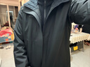伯希和（Pelliot）【赤焰】沖鋒衣男女機能三合一戶(hù)外秋冬保暖防水外套115301063黑L 曬單實(shí)拍圖
