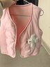 童泰（TONGTAI）嬰兒馬甲秋冬季純棉夾棉兒童衣服男童女童上衣坎肩馬夾粉色80cm 曬單實(shí)拍圖