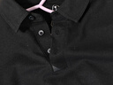拇指白小T男款熱力智暖長(cháng)袖POLO衫秋季翻領(lǐng)商務(wù)百搭上衣體恤衫 墨黑 M 曬單實(shí)拍圖