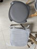 卓博凳子家用塑料凳子可疊放板凳軟座換鞋凳化妝凳餐凳BD550灰卡灰卡 曬單實(shí)拍圖