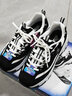 斯凱奇（Skechers）鞋子春季奶茶熊女款運動(dòng)厚底時(shí)尚復古老爹鞋149906 黑色/白色/BKW 37.5 曬單實(shí)拍圖