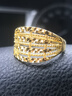 飛禧黃金戒指女 足金999.9鏤空車(chē)花步步高戒指女 活口女士戒指 5.86克【足金999.9】 曬單實(shí)拍圖