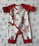 全棉時(shí)代寶寶過(guò)年拜年衣服嬰兒針織連體衣新生兒喜慶紅色服 神獸護歲 66碼 曬單實(shí)拍圖