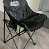 小魔戶(hù)外折疊椅 超輕月亮椅露營(yíng)椅子便攜躺椅靠背椅釣魚(yú)凳野餐桌椅 黑 曬單實(shí)拍圖