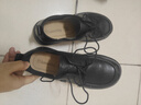 蜘蛛王樂(lè )福鞋女牛皮秋季系帶工作鞋軟底輕便小皮鞋單鞋子 黑色 36 曬單實(shí)拍圖