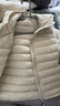 探路者（TOREAD）排骨羽絨服鵝絨超輕薄戶(hù)外徒步防風(fēng)防寒秋冬保暖外套 米色女 L 曬單實(shí)拍圖