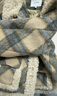 香影復古格子毛呢外套女短款2025冬季新款加絨翻領(lǐng)小個(gè)子夾棉上衣 藍格 M 160/84A/95-110斤 曬單實(shí)拍圖